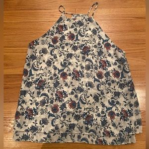 Paper Crane high neck floral tank